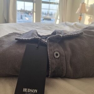 Hudson Distressed Denim Shirt Jacket - NWT